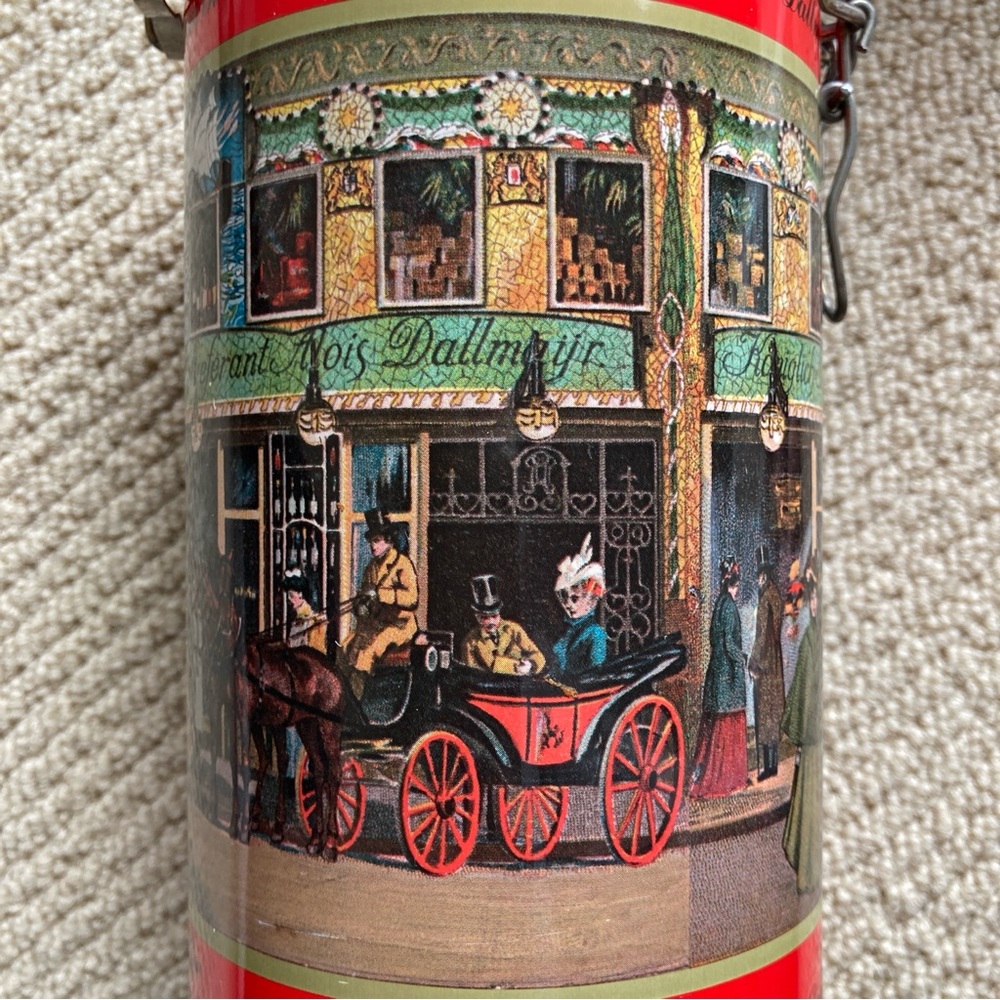 Vintage Dallmayr Coffee Promotional Tin Canister with Latch 1992 - Picture 12 of 16